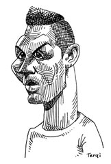 クリスティアーノ・ロナウドの似顔絵イラスト画像